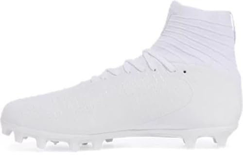 Under Armour Herren Highlight 2 MC Knit Fußball-Stollen – High-Rebound SuperFoam-Einlegesohle, Weiß (104), 42 EU