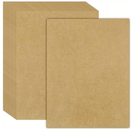 Cobenga 150 Sheets Kraft Paper Brown Card A4, 250GSM Thick Brown Kraft Cards, Heavy Cardboard Paper Kraft Card Stock for Cards Making, Scrapbook, Office Printing and Arts or Crafts DIY