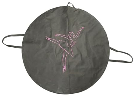 TISHITA Sac pour Jupe Tutu de Ballet avec éclair, Sac de Danse Ballet pour Enfant, Étui de Transport pour Tutu Pliable, pour Les Répétitions et Les Spectacles, Gris, 108 Cm