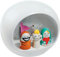 Alessi AMGI10 Design Krippenset mit Nachbildung der Höhle und handdekorierte Porzellanfiguren, Weiß, 5-teilig