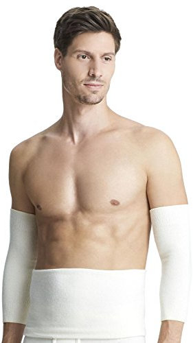 Susa Damen Unisex Angora ledvarmer S8060940 Unterhemd, Weiß (Wollweiß S115), XL EU