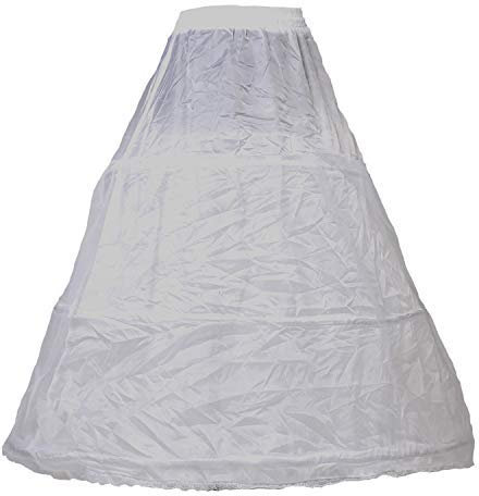 HIMRY Design Petticoat 3 Reifen, Krinoline passt Hochzeitskleid, Ballkleid, Abendkleid - Frau - Weiß - Einheitsgrösse
