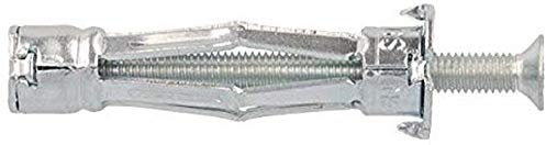 Molly m11006-xj tacos metálicos de expansión con tornillo M4, Gris, Set de 10 piezas