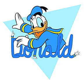 Disney Wandbild von Komar | Donald Duck Triangle | Kinderzimmer, Babyzimmer, Dekoration, Kunstdruck | Größe 30x40cm (Breite x Höhe) | ohne Rahmen | WB023-30x40