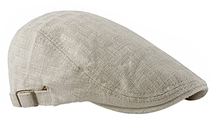 FBBULES Classico Berretto Piatto da Uomo da Strillone Berretti Newsboy Cappelli Traspirante Retro Coppola Uomo Estiva Basco Casuale Cappello da Guida con Fibbia Regolabile