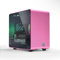 ElectroCookie Raspberry Pi 5 Gehäuse, Aluminium-Mini-Tower-Gehäuse mit Lüfter und farbwechselndem Umgebungslicht (Rosa)