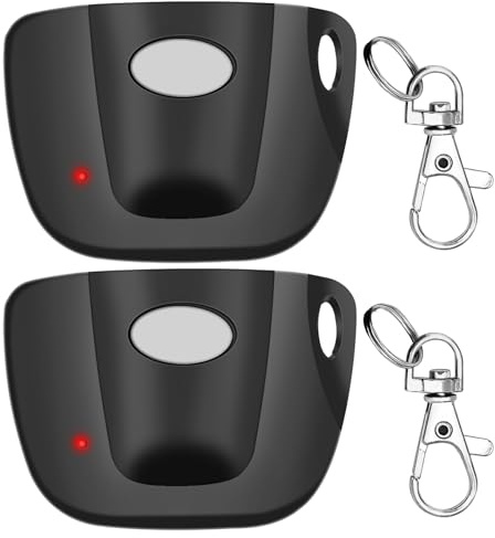 2-Pack Only 300MHz 10 dip Switch for Multicode Garage Gate Door Opener Remote Control, Replacement for 3089,3070,3060,308911,MCS308911,MCS306010,MCS3070 Gate Clicker with Keychain.