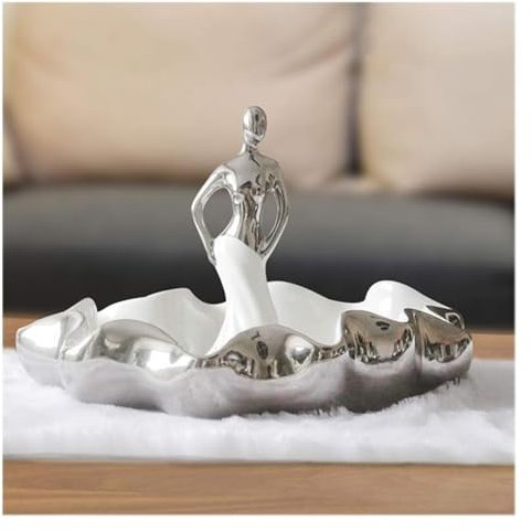 Ashtrays Cigarette Ashtray Goddess Statue,Ash Holder for Smokers,Tabletop Smoking Ash Tray,Decor,Gift,Ceramic,Fruit Bowl(L)