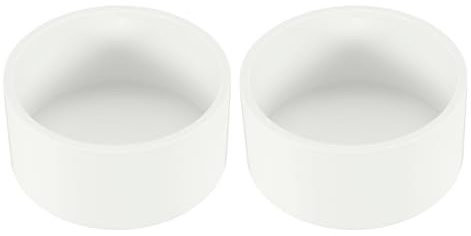 PATIKIL Tapón extremo tubería PVC 3-1/2, 2 unidades accesorios tapón tubería grado muebles para construir estructuras soporte estantería jardín PVC DIY, blanco