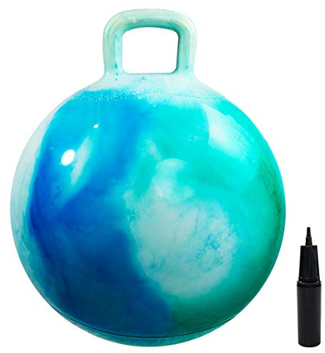 U&C Planet Balones Saltadores 70 cm Pelota de Salto para 16 + Pelota de Saltar Hinchable con Bomba Apto para Uso en Interiores y Exteriores Regalo Ideal