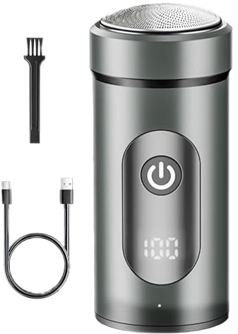 Rasoio Elettrico Da Uomo - Rasoio Ricaricabile Tramite USB, Impermeabile, Wireless, Rasatura A Umido E A Secco, Rifinitore Viso Portatile, Cura Della Barba Per Uomo, Casa, Viaggio, Kit Per La Toeletta