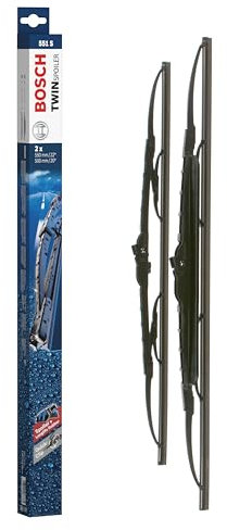 Escobilla limpiaparabrisas Bosch Twin Spoiler 551S, Longitud: 550mm/500mm – 1 juego para el parabrisas (frontal)