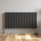 DuraTherm® 600 x 1200mm Anthracite Horizontal Designer Radiator Double Column Oval Tube Modern Central Heating Panel Bathroom Radiators