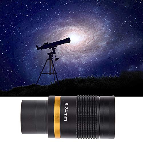 Fafeicy oculaire Zoom pour télescope - Zoom Multifonction 8-24 mm pour Une visualisation à grossissement Faible et élevé - Disponible avec Tout télescope Acceptant Les oculaires de 1,25 