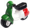 World Trade Imán 3D para nevera, vintage, Vespa con bandera de Italia, imán de nevera, decoración 3D para pizarra magnética, hogar y cocina, oficina