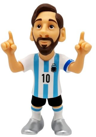 MINIX Lionel Messi Argentina 12cm Figure - Collectible Messi Figure Sports Football Icon Range for Fans