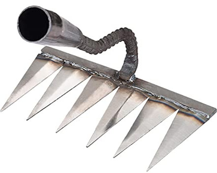 Rastrello Per Diserbo - Rastrello Giardino Metallo Rastrello, 6 Denti 32mm Rastrello Per Foglie, Zappa Diserbo Rastrello, Rastrello Diserbo, Rastrello Da Diserbo Zappa Per Erbacce Allentamento