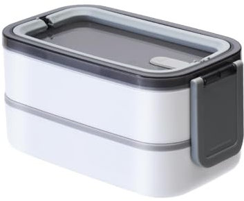 feyiubmen Boîte à lunch avec 3 compartiments, boîte à sandwich en acier inoxydable, adultes, boîte à déjeuner isotherme en métal anti-fuite, sans BPA