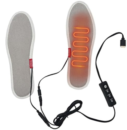 Beheizte Einlegesohlen zum Einstecken – Paar Thermo-Sohlen zum Einstecken für Winter und, Fußwärmer für kalte Tage, beheizte Einlegesohlen für den Innen- und Außenbereich zum Skifahren |