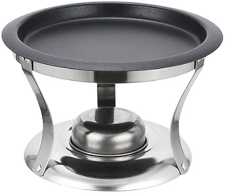 Parrilla portátil de acero inoxidable para camping, mini coreana con cubierta de fuego, viajes al aire libre (pequeña)