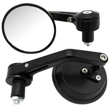 Rétroviseurs Latéraux De Moto À Bout Rond Guidon De 7/8 Pouces Rétroviseurs Latéraux