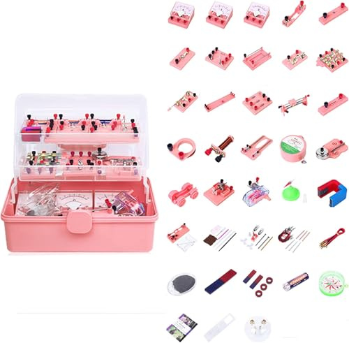 Kit De Inicio De Aprendizaje De Circuito Básico De Science Lab para Niños, Experimento De Física Científica para Niños Kit De Electricidad Y Magnetismo para Estudiantes, Green