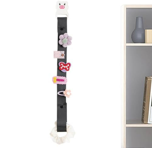 Organizador de Pinzas de Pelo Organizador de Almacenamiento de Accesorios | Porta Pinzas para el Pelo con Diseño Animado Para Mujeres Y Niñas, Decoración De Pared, Puerta, Armario Y Hogar