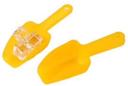 Paletta per il ghiaccio 6 pezzi di paletta for ghiaccio in plastica for farina, cibo, caramelle, gelato, dessert, riso, da cucina smerigliata(Yellow 1pcs)