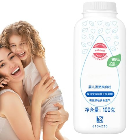 Majsstärkelsepulver för känslig hud,Majsstärkelsepulver för känslig hud | Talkpulver för barn Moisture Body, Butt Moisture Control, Natural Mild Hudcar