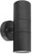 Long Life Lamp Company Black Stainless Steel Double Wall Light IP65 Up Down Outdoor Wall Light ZLC035B