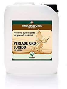 PERLAGE ORO New Chemical| Protettivo autolucidante parquet verniciati | LUCIDO e SATINATO Con. da 1-5 Litri (LUCIDO 5 LITRI)