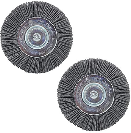 FixedByU Replacement Brushes for Güde Joint Cleaner GFR 401 Item 94319 Replacement Brushes Nylon Plastic Joint Brush Joint Scraper Universal Cleaning Brush (2 x Nylon Brush)