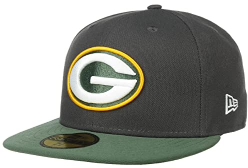 New Era 59Fifty Packers KepsEra Damer/Herrar - flat brim hatt basebollkeps fitted cap med skärm Höst Sommar Vår Vinter Sommar-Vinter - 7 0/0 (55,8 cm) antracit