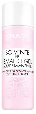 Deborah Milano - Solvente per Smalto Semipermanente con Cheratina, Effetto Rinforzante e Protettivo, Prepara le Unghie all'Applicazione, 120 ml