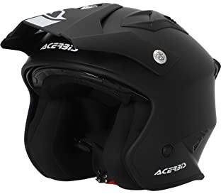 Acerbis Trial Jet Aria 22-06 - Casco para Moto (Talla XL), Color Negro