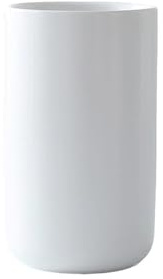 RabyLeo Ceramic mouthwash cup, simple home bathroom wash and brush rack, milk and yogurt breakfast cups. (White-A)