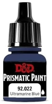 D&D Peinture prismatique : bleu outremer – Acrylique non toxique fortement pigmentée à base d'eau pour jeux de rôle, jeux de société et jeux de guerre