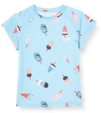 MEETYOO Rashguard Jungen, UV Shirt Rash Vest Kinder UV-Schutz Schwimmshirt UPF 50+ Kurzarm für Surfen Schwimmen Running