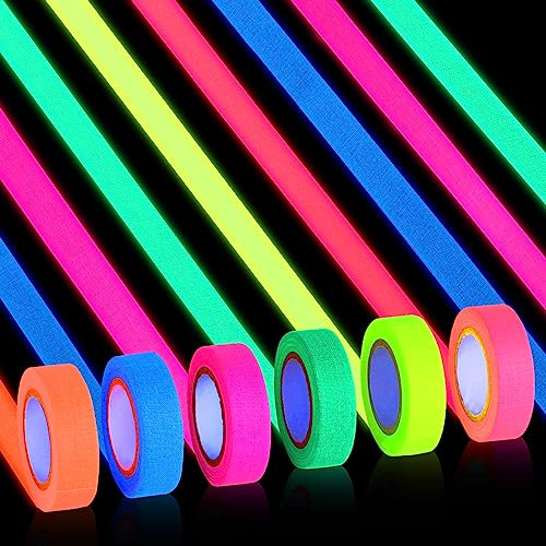 6. nastro luminoso, nastro fluorescente di colore, nastro luminoso, nastro mascherato, palco e nastro fluorescente della decorazione della scala