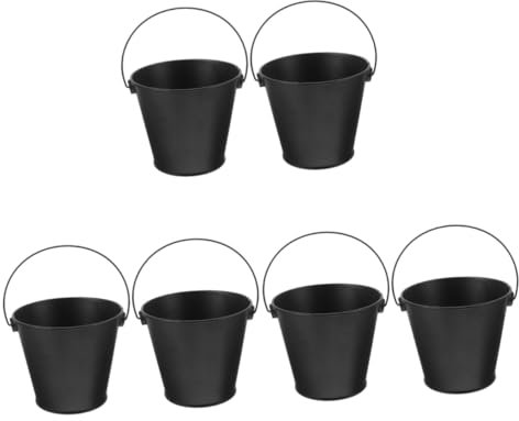 HANABASS 6stücke Grillöl Eimer Für BBQ Strapazierfähiger Fettauffangbehälter Für Outdoor-Grillen Leicht Zu Reinigen Hitzebeständig Und Langlebig