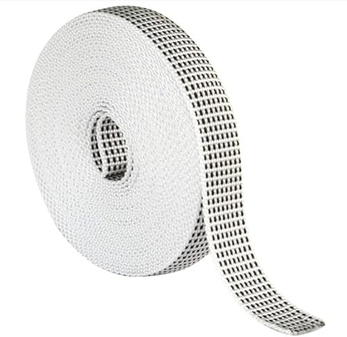 IdeaGenesis - Nastro per raccoglitori avvolgibili | Corda di ricambio per bobina di tocco morbido e rigido | Resistente ai raggi UV e all'abrasione (bianco verniciato, nastro 20 mm)