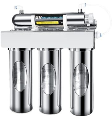ZKLGS Impianto ad osmosi inversa, Sterilizzatore UV for purificatore d'Acqua a 4 Fasi, Filtro for l'acqua da Cucina sotto Il lavandino for Il di filtrazione 'Acqua Potabile Domestica