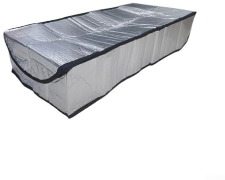 Cubierta de aislamiento térmico para puerta de ático y escalera con lámina de aluminio para un mejor aislamiento térmico y protección contra la suciedad