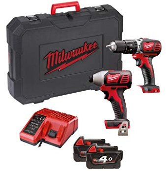 Milwaukee M18 BPP2C-402C Heavy-Duty Twin Pack - 18 Volt 2 x 4.0Ah Li-Ion