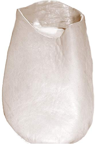 Terrapin Trading Commerce équitable marocaine Chaussons/Babouche/Mocassins 100% Cuir traditionnelle marocaine (41, Blanc)