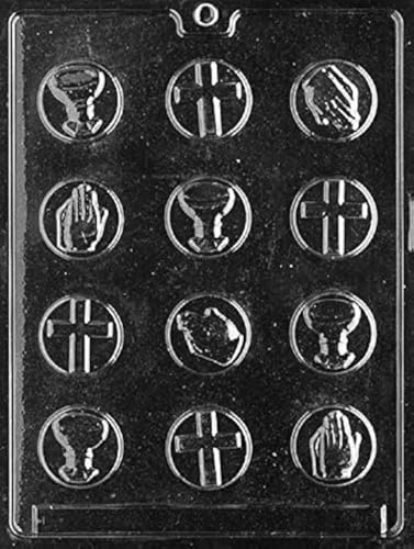 Grandmama's Goodies R018 Communion Mints Chocolate Candy Soap Mold with Exclusive Molding Instructions