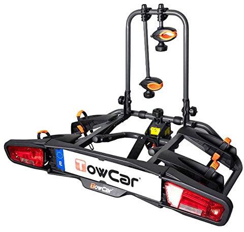 towcar TCTR002 TR2 Fahrradträger, Schwarz/Orange, 100 x 65 x 24