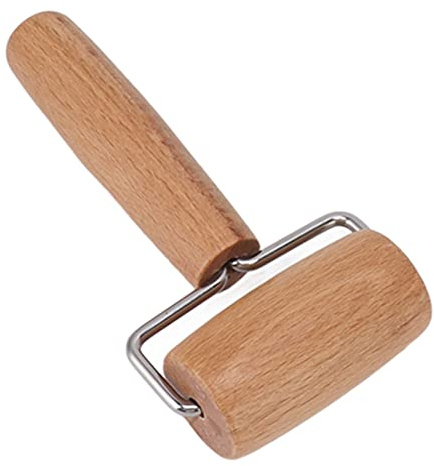 Kleines Nudelholz, Antihaftbeschichteter Pizzaroller aus Holz, T-Typ-Teigroller Zum Kuchenbacken, Tortilla-Fudge-Pizza, Keksen und Anderen Küchenbacken