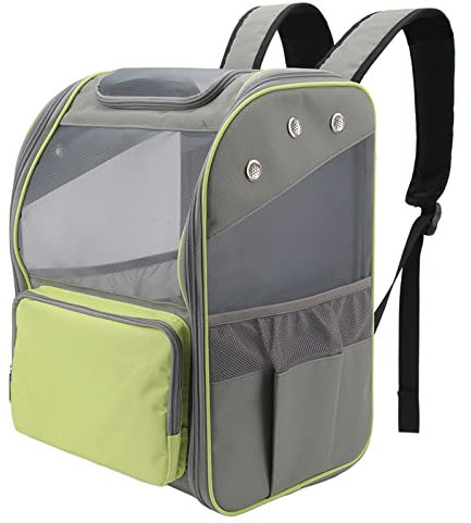 SPYMINNPOO Haustier-Rucksack, Atmungsaktiv, für Katzen und Hunde, Haustier-Rucksack, Tasche für Wandern, Reisen, Outdoor, Hält Haustiere Bis zu 16,5 Pfund (Yellow)