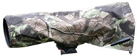 Rainsleeve Cover for Cameras and Lenses, Leaf Pattern, Standard size, 42cm long, Waterproof